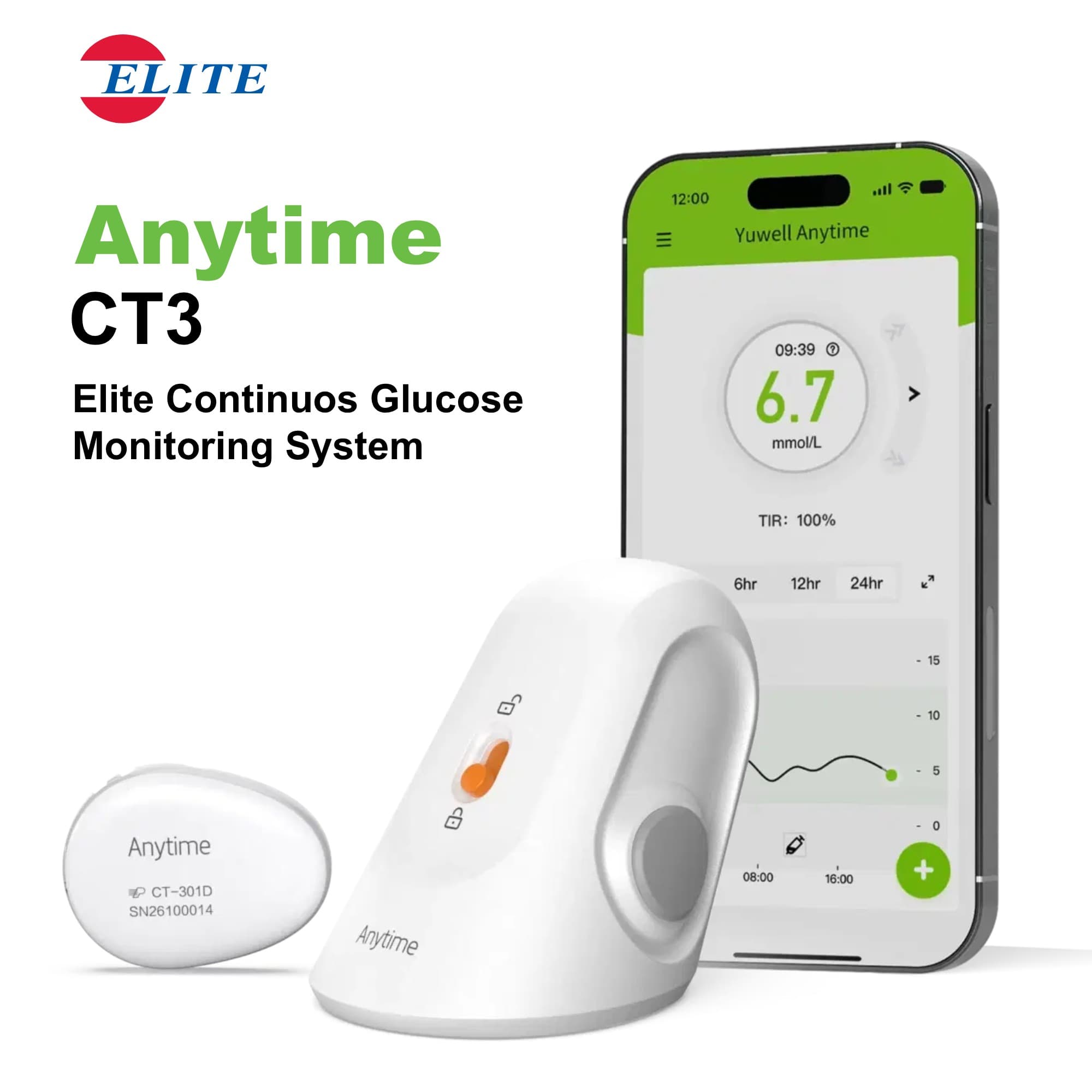 ELITE CONTINOUS GLUCOSE MONITORING SYSTEM