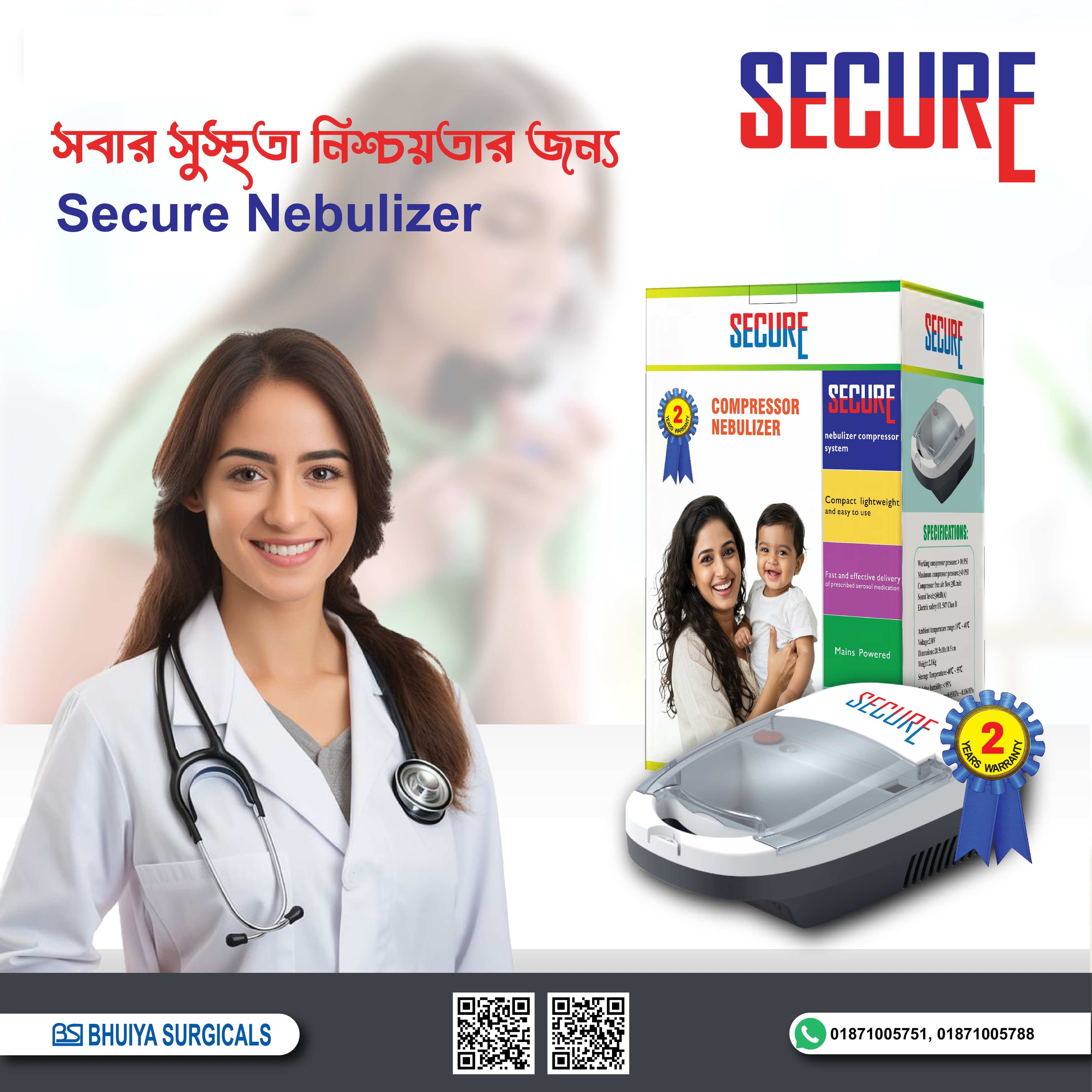 SECURE COMPRESSOR NEBULIZER MACHINE